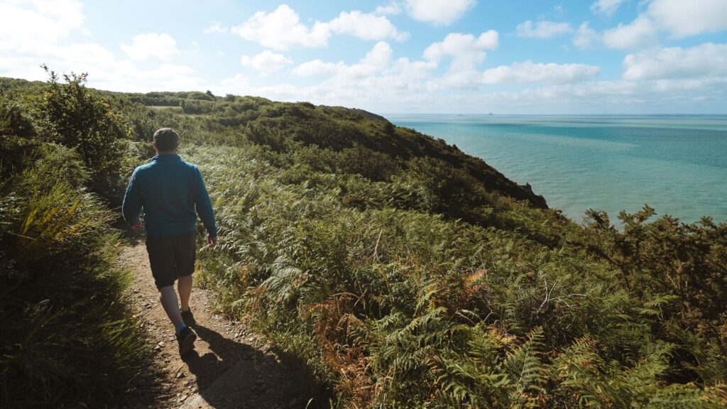 Ile Chaussey le sentier cotier